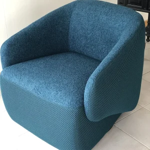 Fauteuil pivotant Géa bleu
