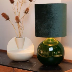 Lampe Esterad Velours vert