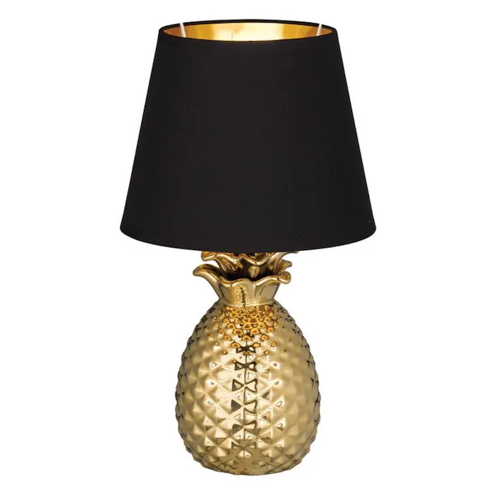 Lampe Ananas Doré