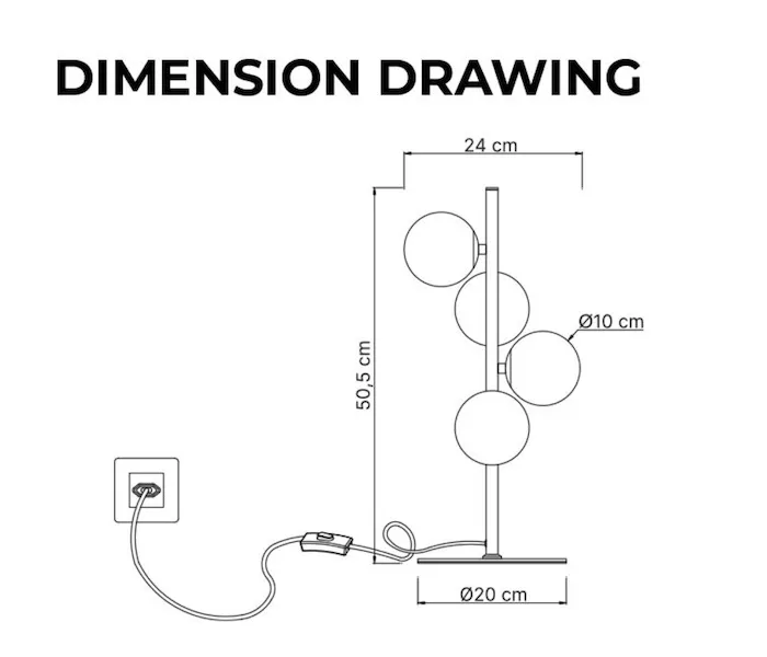 Lampe Rose Boule – Image 4