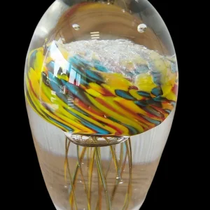 Sulfure / Presse papier Méduse colorée (gm)