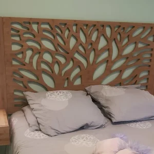 Tête de lit en bois Canopée 140 avec chevets